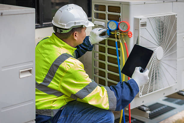 Professional Hvac Maintenance technician working in Briggs, OK